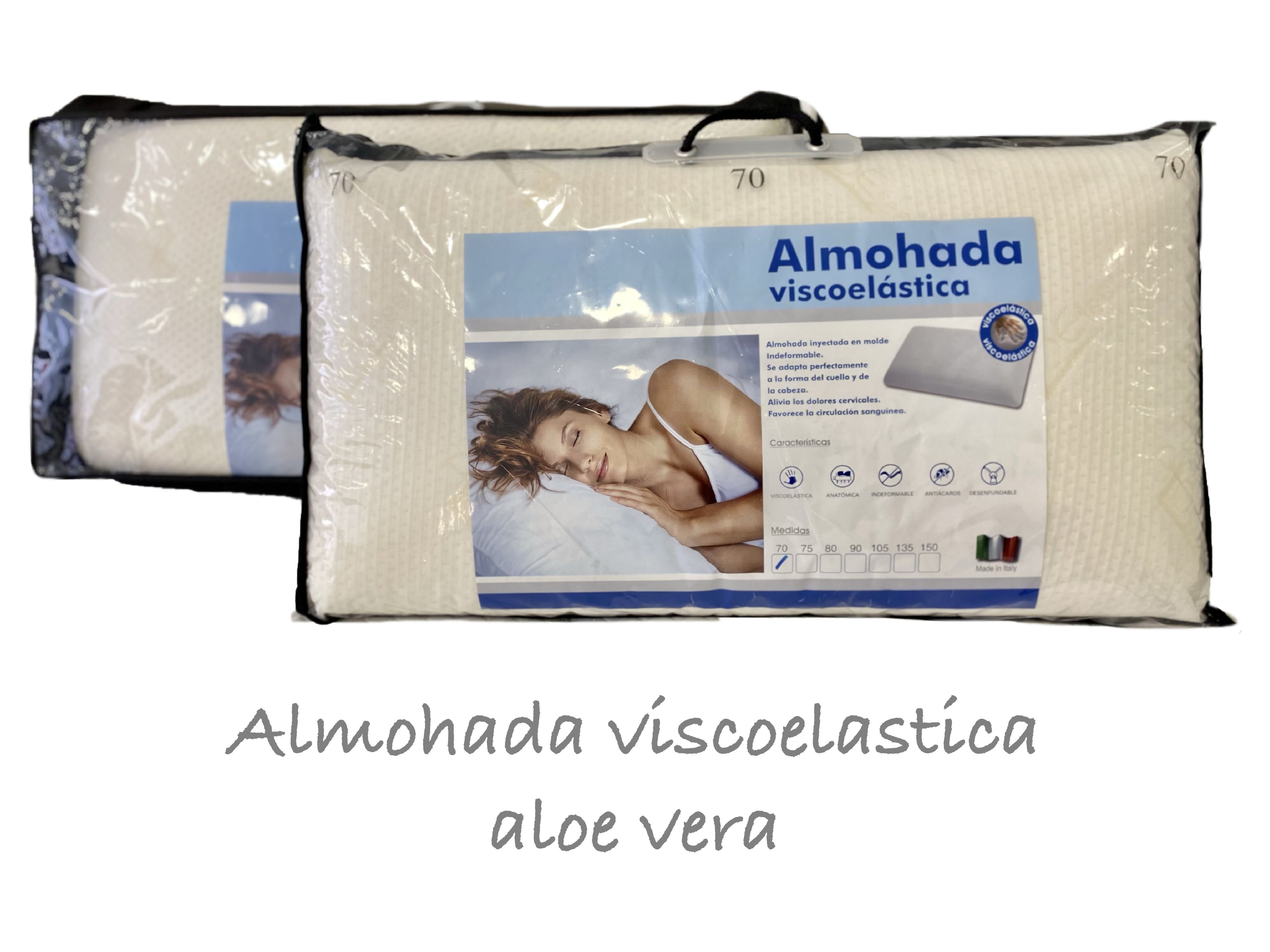 Comprar Almohada Viscoelástica 90, 105, 135, 150 firmeza media
